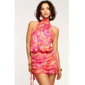 RAMY BROOK Dress NEW Size 00 Meena Mini Pink Print $445